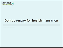 Tablet Screenshot of instanthealthquotes.com